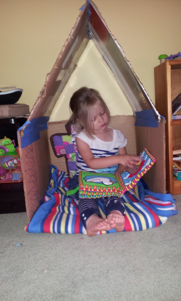 a reading nook for littles