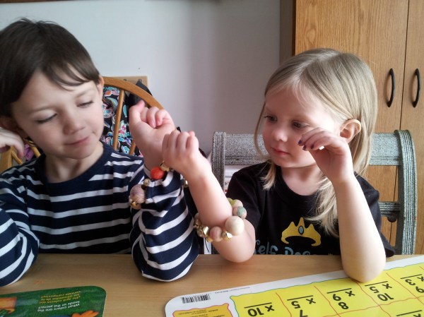 making jingle bells with kiwi crate