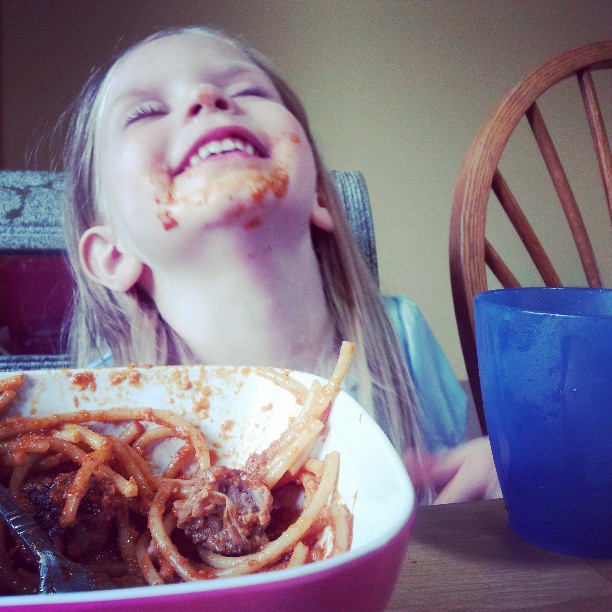 the result of spaghetti night