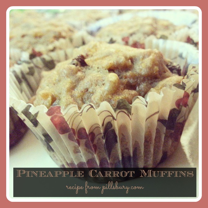 pineapple carrot muffins