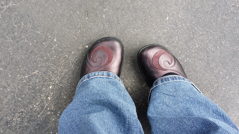 this is me staring at my shoes so I won't see you judging me.