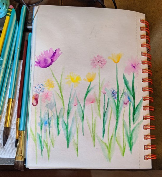 finally painting again - it felt good to pull out my watercolors after a long hiatus